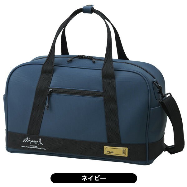 Ping Golf Gold Line Boston Duffel Bag Navy Unisex 2025 Model Compact Shoulder