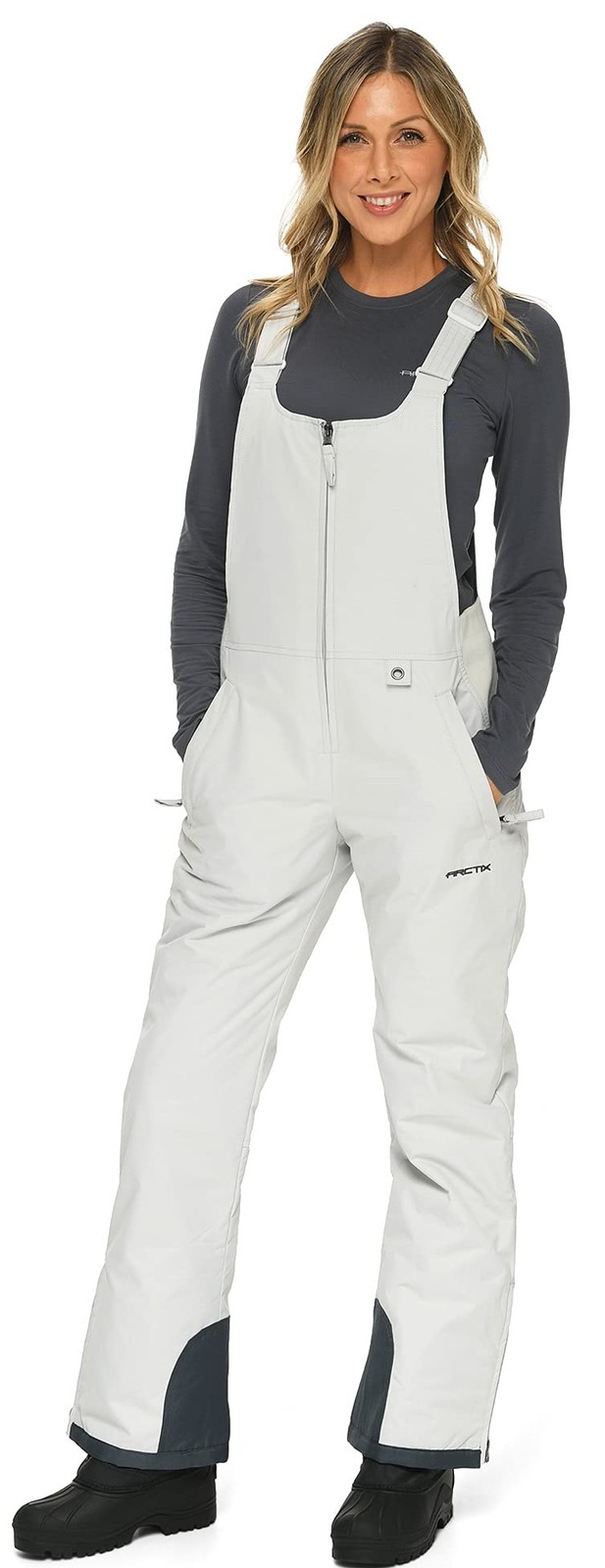 Arctix Women’s Essential Bib Overall Regular 31 Quiet Grey 2 X Short U4
