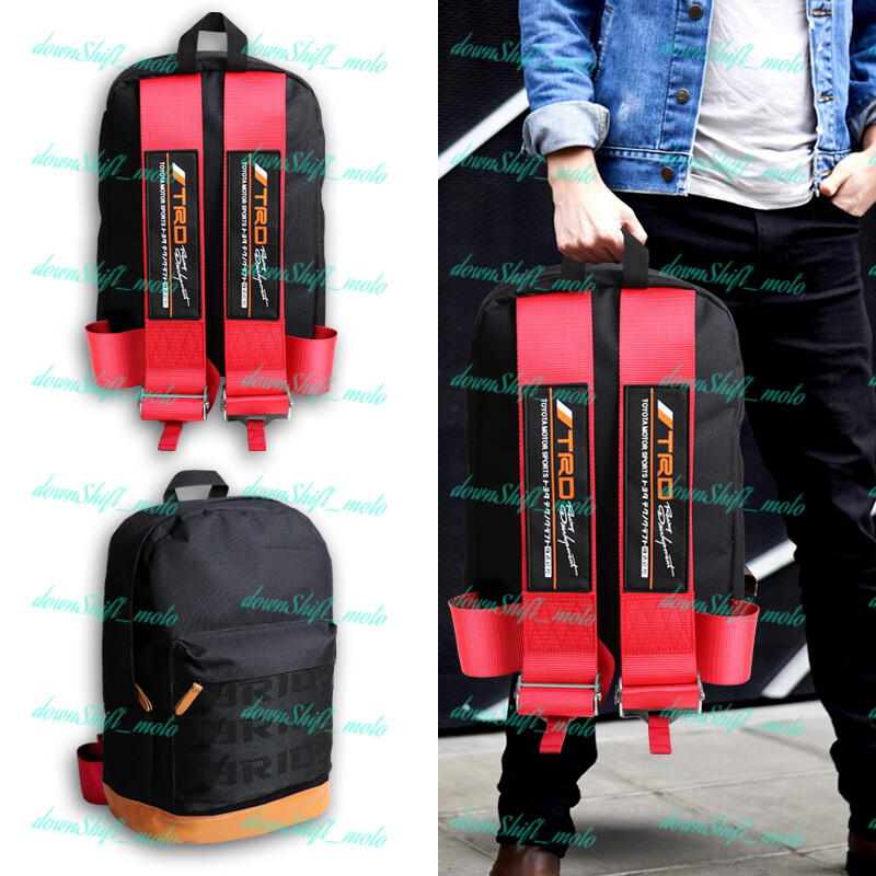 For JDMTRD Racing Harness Adjustable Shoulder Straps JDM Bride Racing Backpack