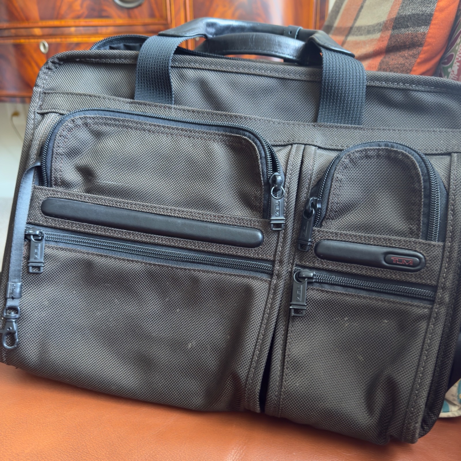 Tumi Alpha 2 15 inch Laptop Briefcase – Bronze
