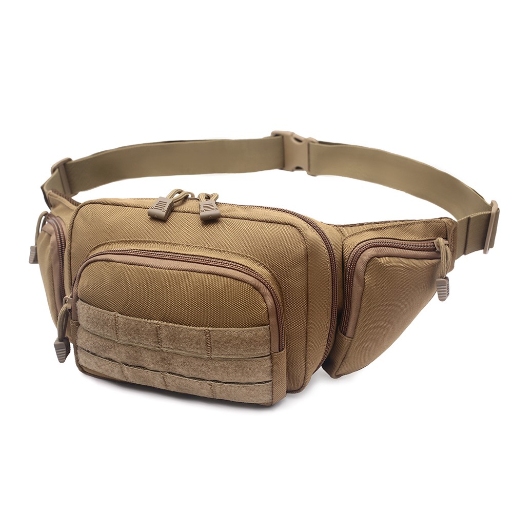 Tactical Khaki Men’s Fanny Shoulder Bag Concealed Carry Gun Pouch Pistol Holster