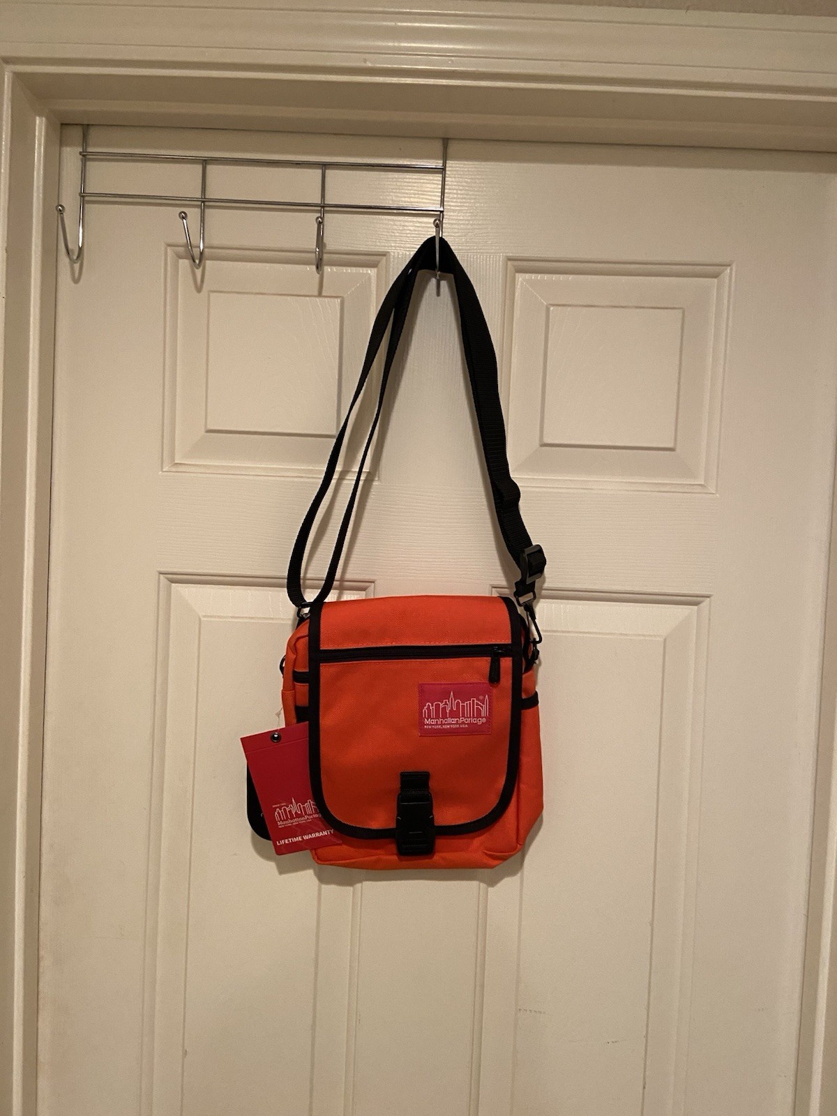 Manhattan Portage Urban Bag Compact Crossbody Fabric Water Resistant Orange NWT