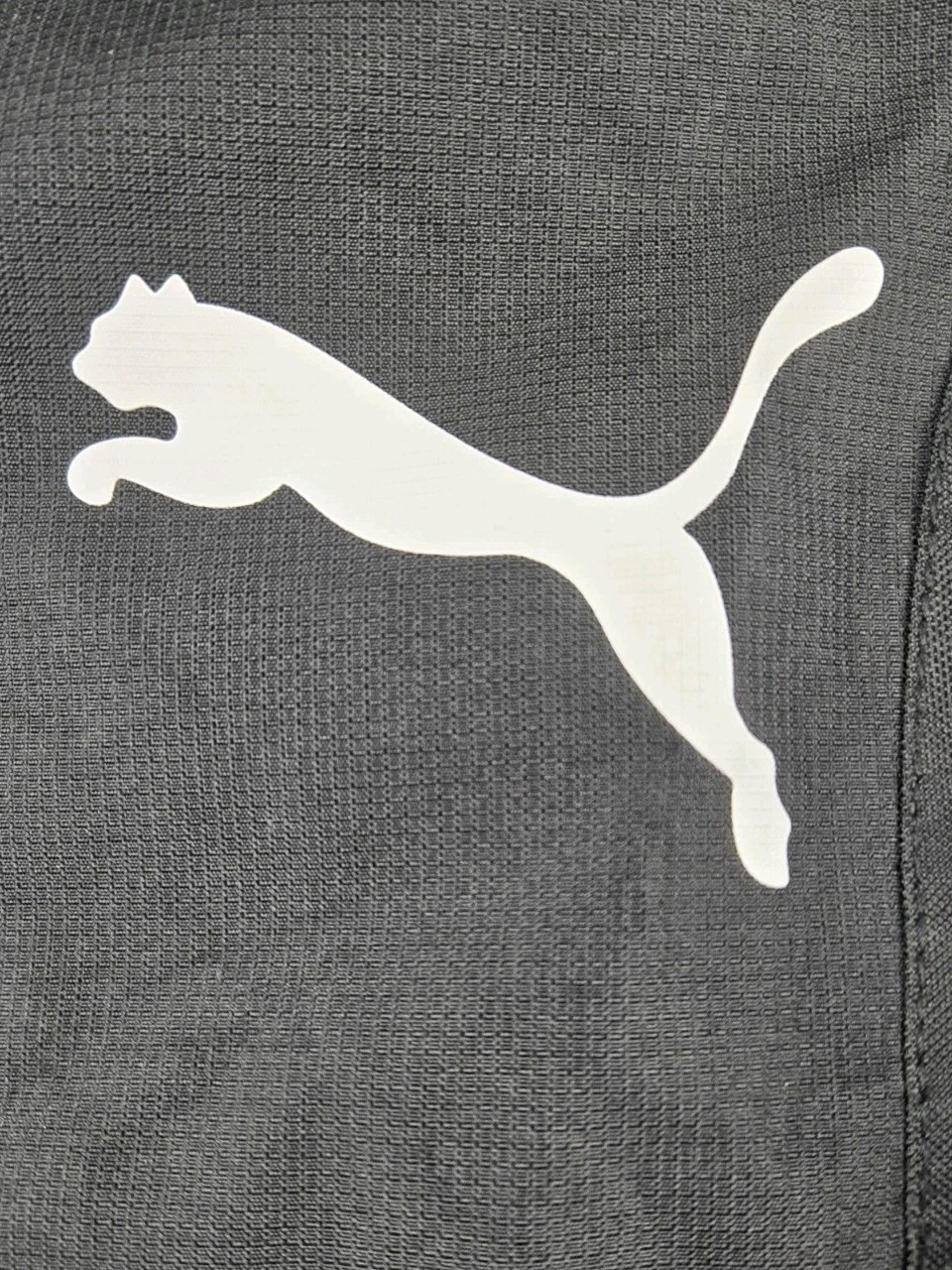 Puma Backpack Black With White Logo Lightweight School or Travel Carry On GUC