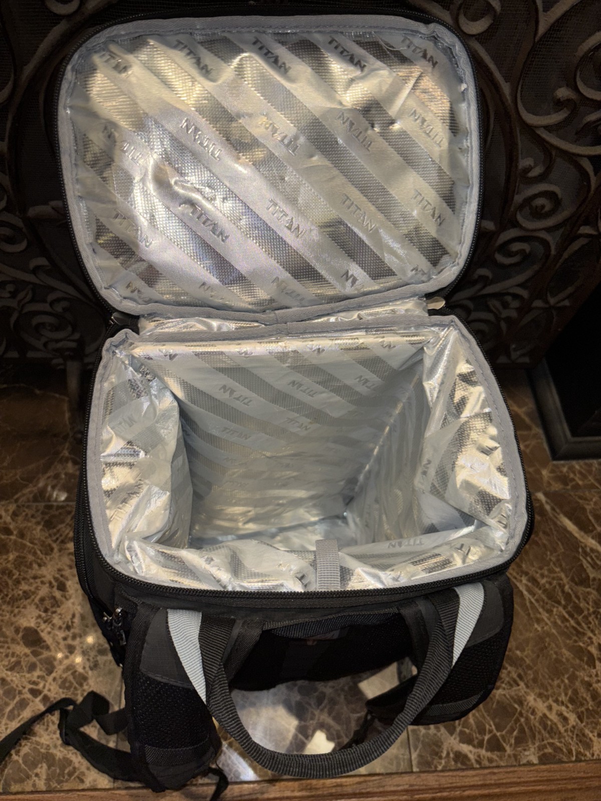 Titan PRO Backpack Cooler Black Pockets Insulated Compartments