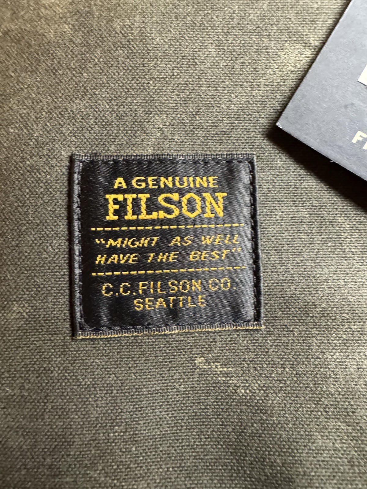 FILSON SMALL TIN CLOTH DUFFLE BAG OTTER GREEN OS NWT 20% Off MSRP