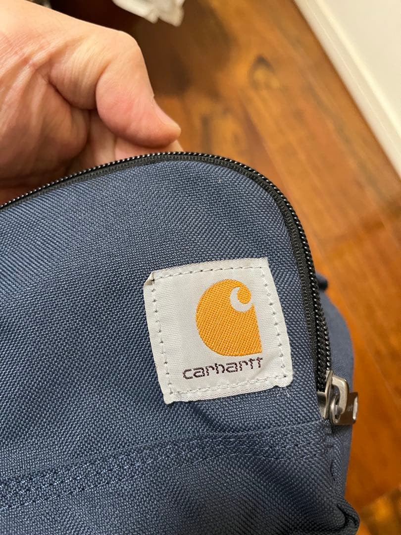 Carhartt x Used Body Bag Navy Blue 19X28X10Cm Men Rare Workwear Model Collabora