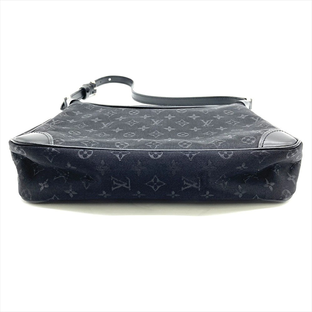 Authentic Louis Vuitton Monogram Satin Little Boulogne Shoulder Bag M92142