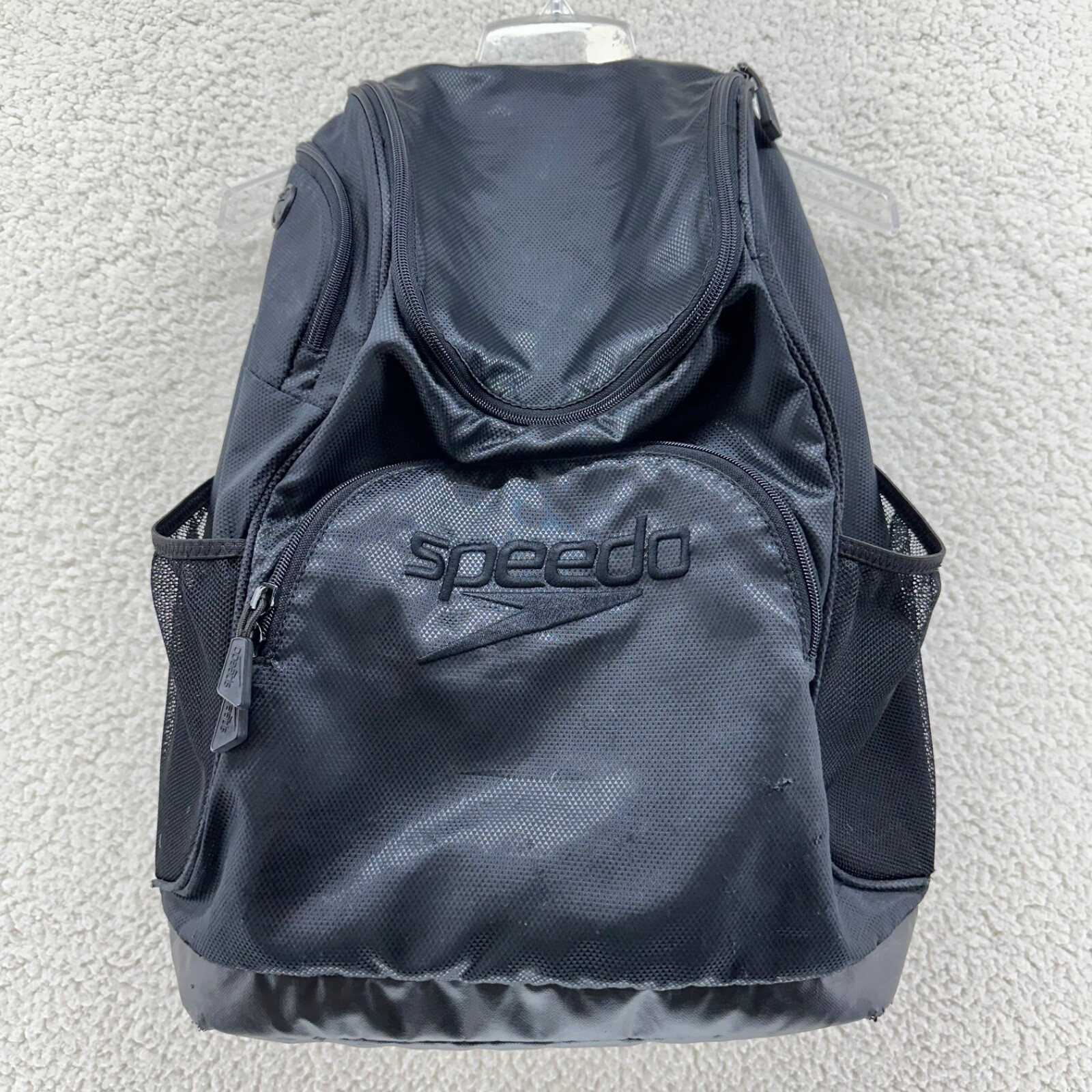 Speedo Teamster Backpack Black Athletic School College Sports 0615 .A0323 Sturdy