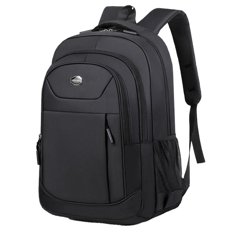 Stylish Unisex Solid Business Travel Backpack Casual Commuting Shoulder Bag