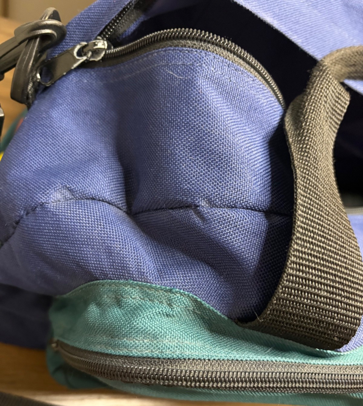 VTG Bugle Boy Logo Duffle Bag Multicolor Colorful 90s Gym Travel Great Condition