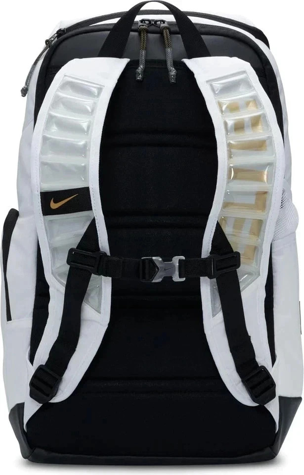 Nike Hoops Elite Pro Backpack 32L White Gold DX9786-100 For Gym/ Sport/Travel