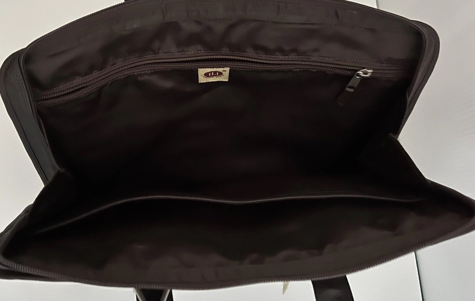 NWT • ILI Leather Organizer Briefcase • Laptop Bag • Satchel • Shoulder Strap
