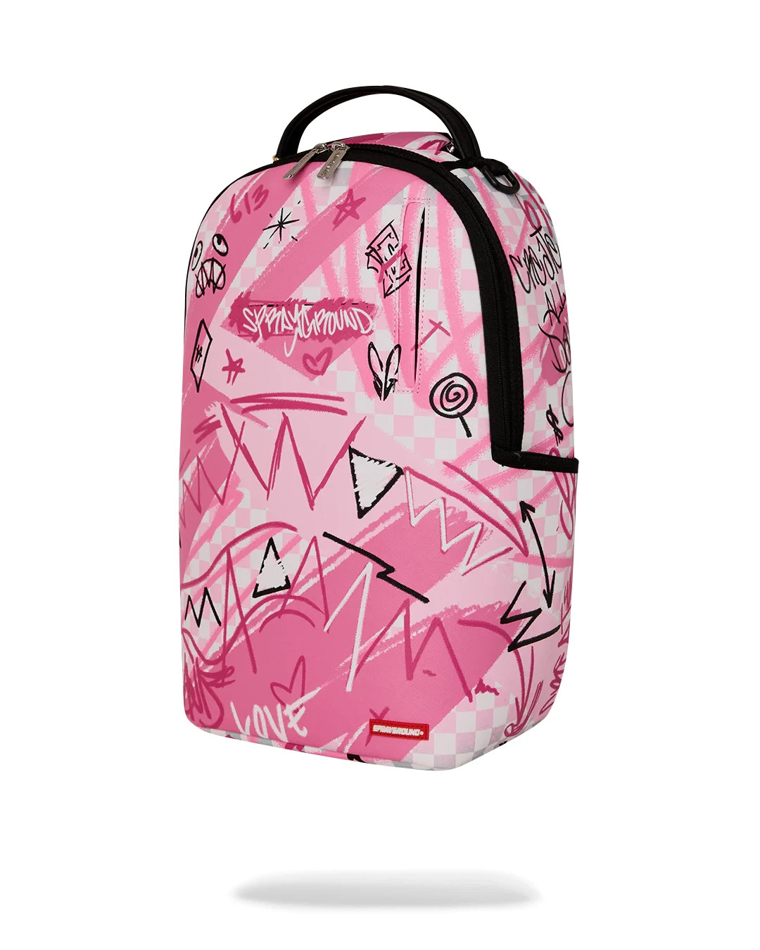Sprayground BROKEN HEARTS CLUB Backpack🔥New Pink Bookbag Large School Bag