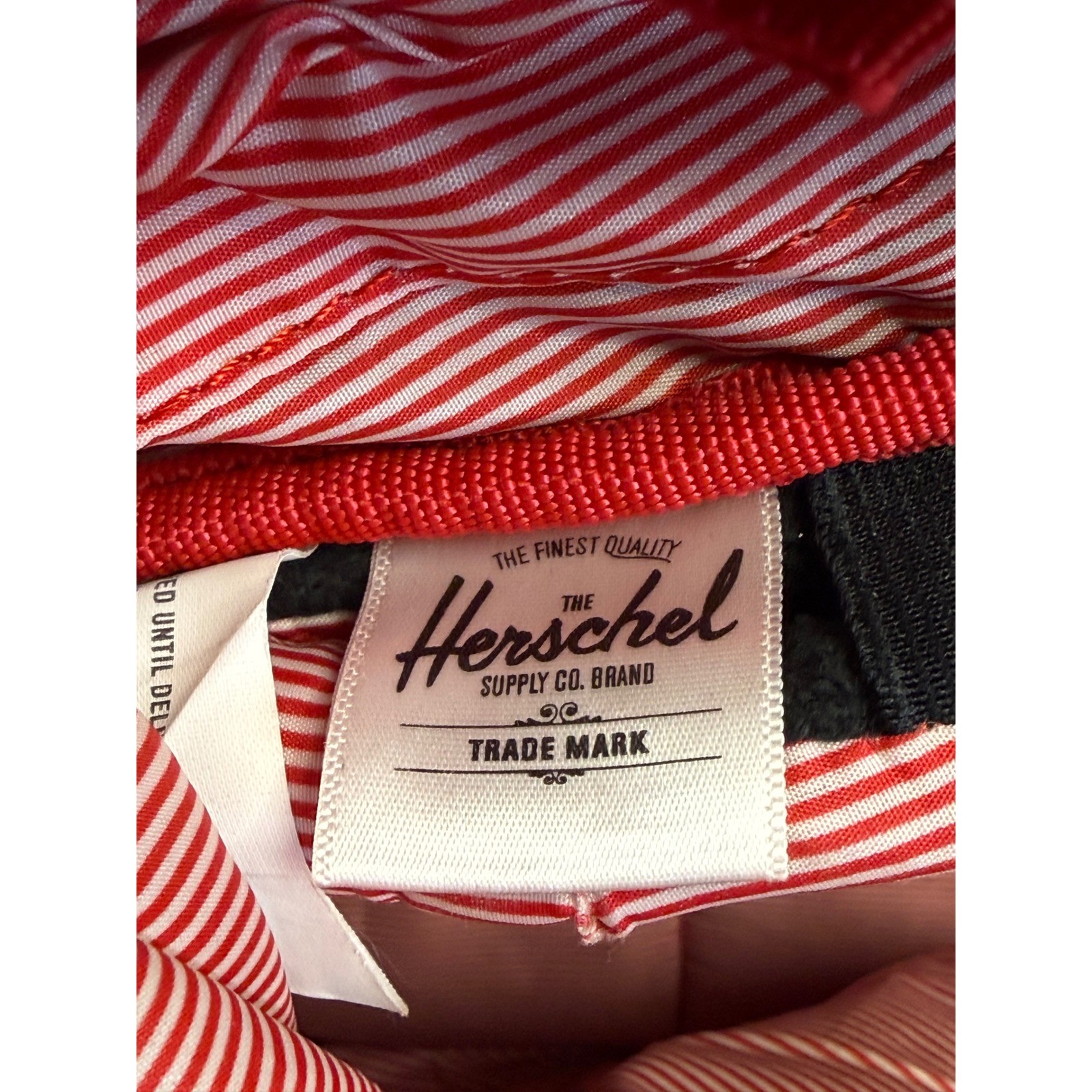 Herschel Supply Co Backpack Blue Red Straps Roll Top Casual Everyday Travel