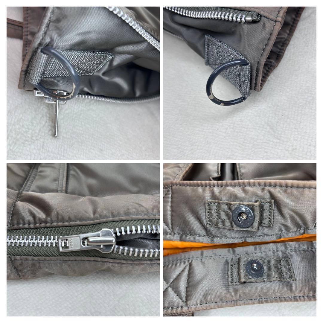 Porter Tanker Helmet Tote Bag 2-Way Expandable Silver Gray