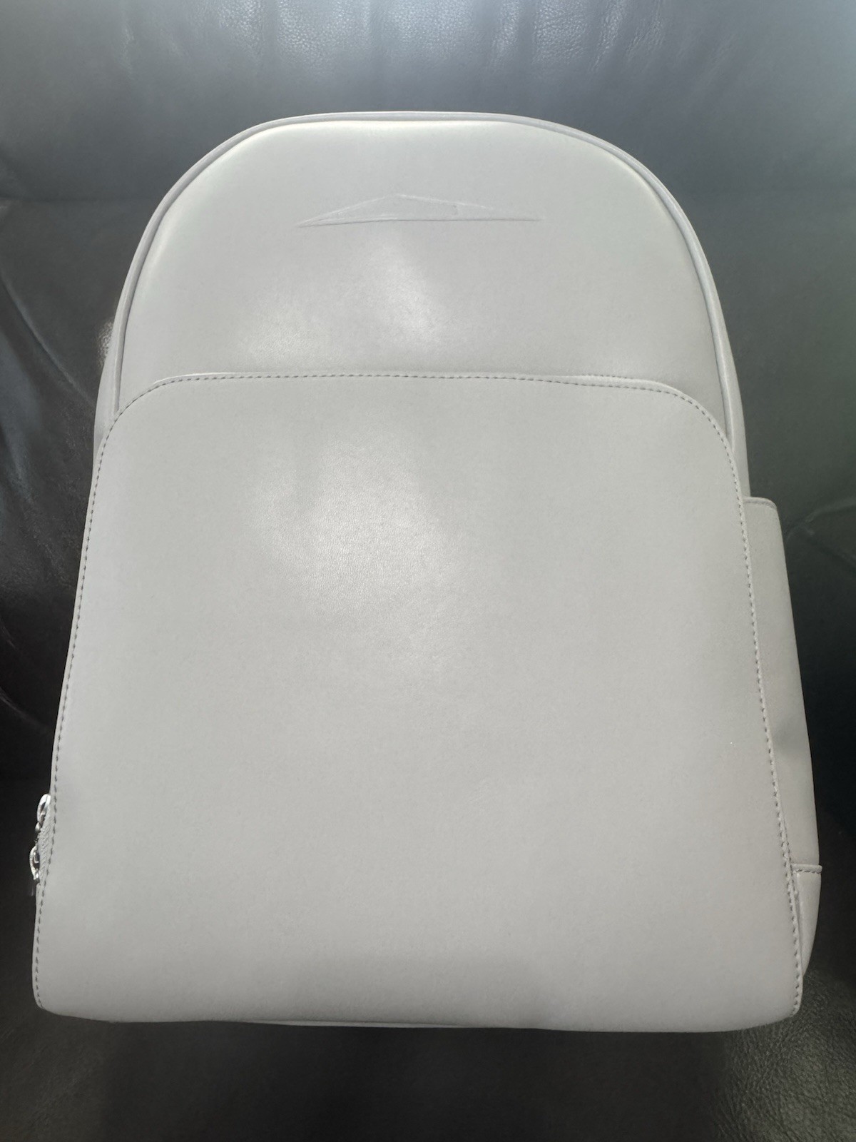 Tesla Cybertruck Elevate Backpack Grey Vegan Leather Tesla Store w/ Satin Cover