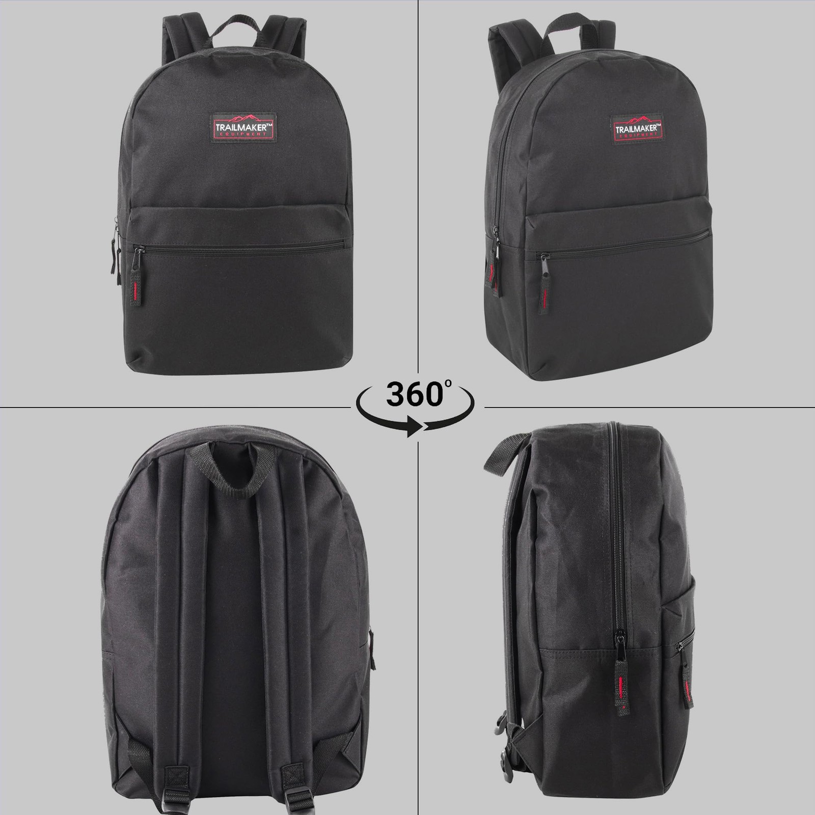 Trail maker Classic 17 inch Backpacks with Adjustable Padded Straps | School …