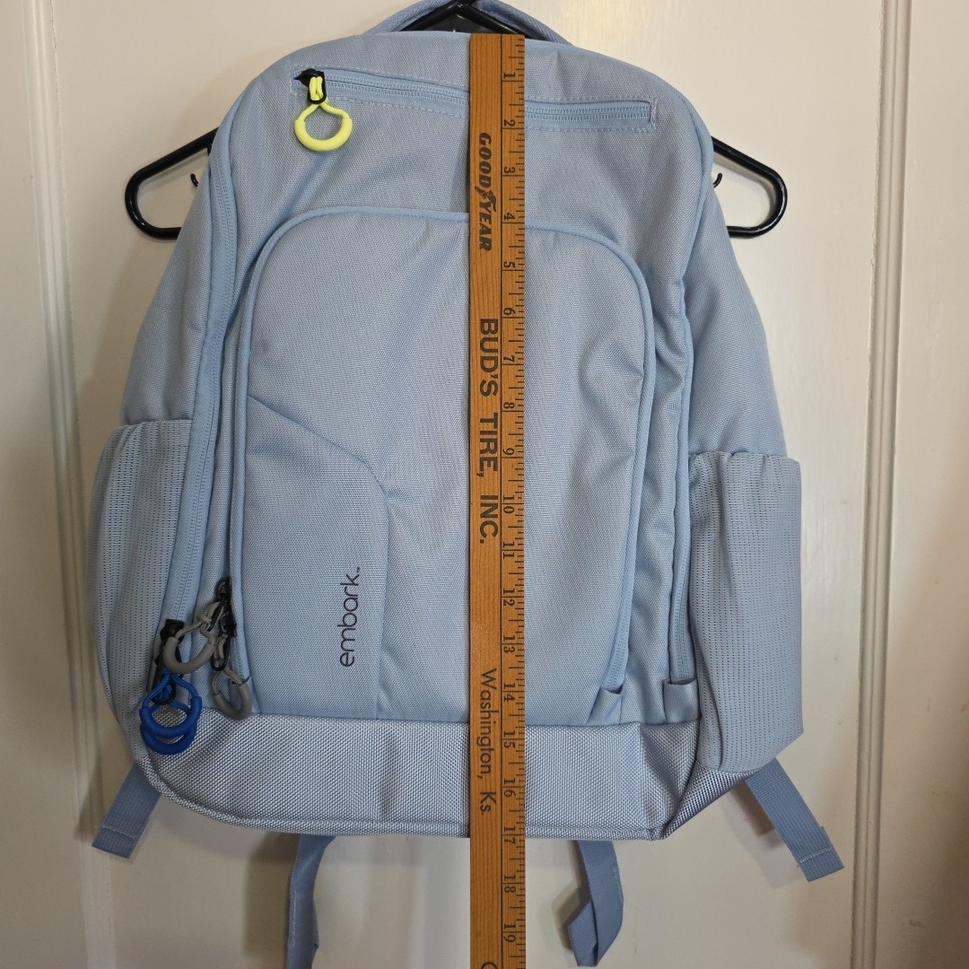 Embark Light Blue Adaptive Backpack 17” NEW- Wheelchair Mounting