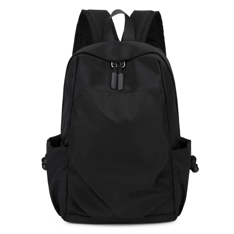 Mini Men’s Backpack Small Black Canvas Travel School Waterproof Bag