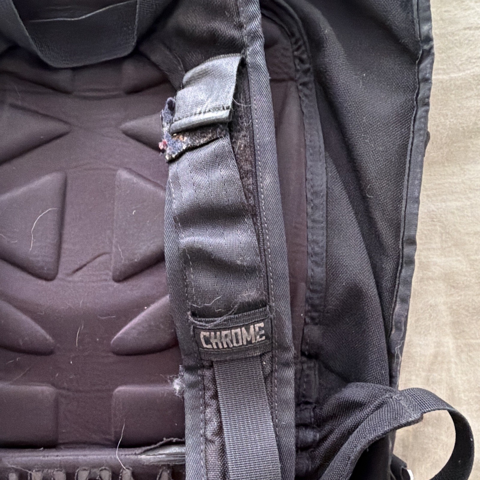 Chrome Black Red Solid Backpack Buckle Closure Pockets Adjustable Strap Unisex
