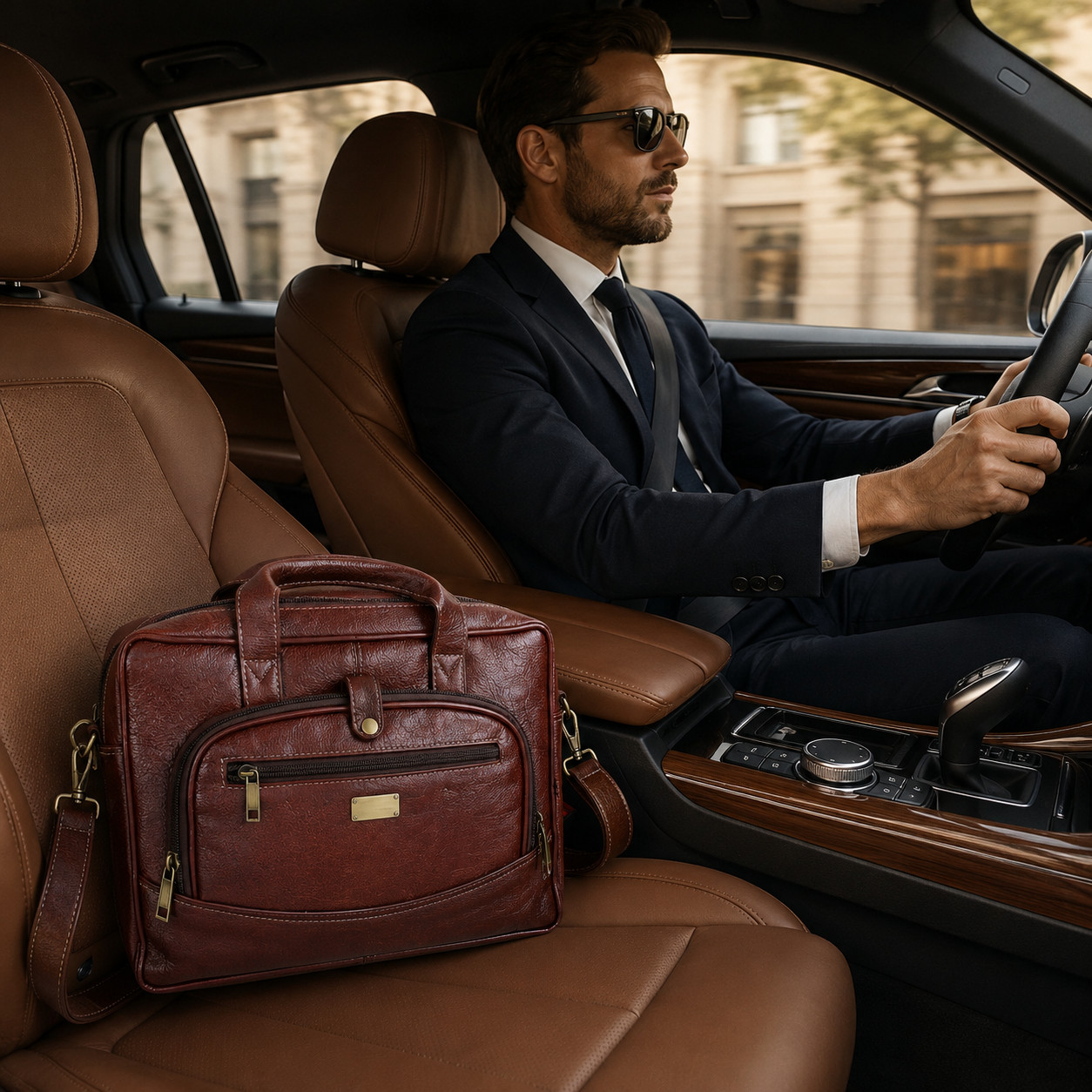 Personalized Leather Laptop, Messenger , briefcase Office Work Shoulder Bag
