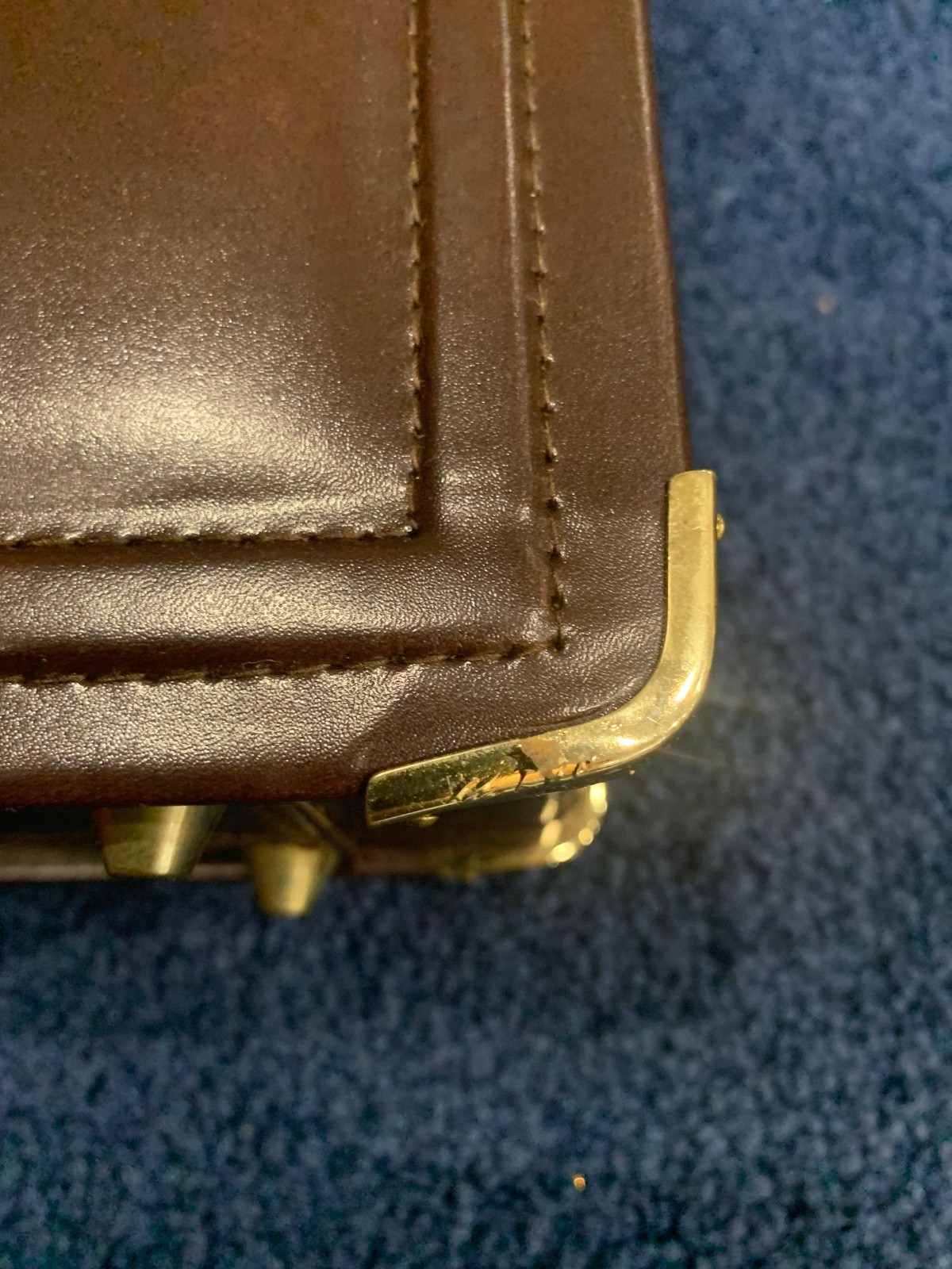 Brown Leather Briefcase new with imperfections
