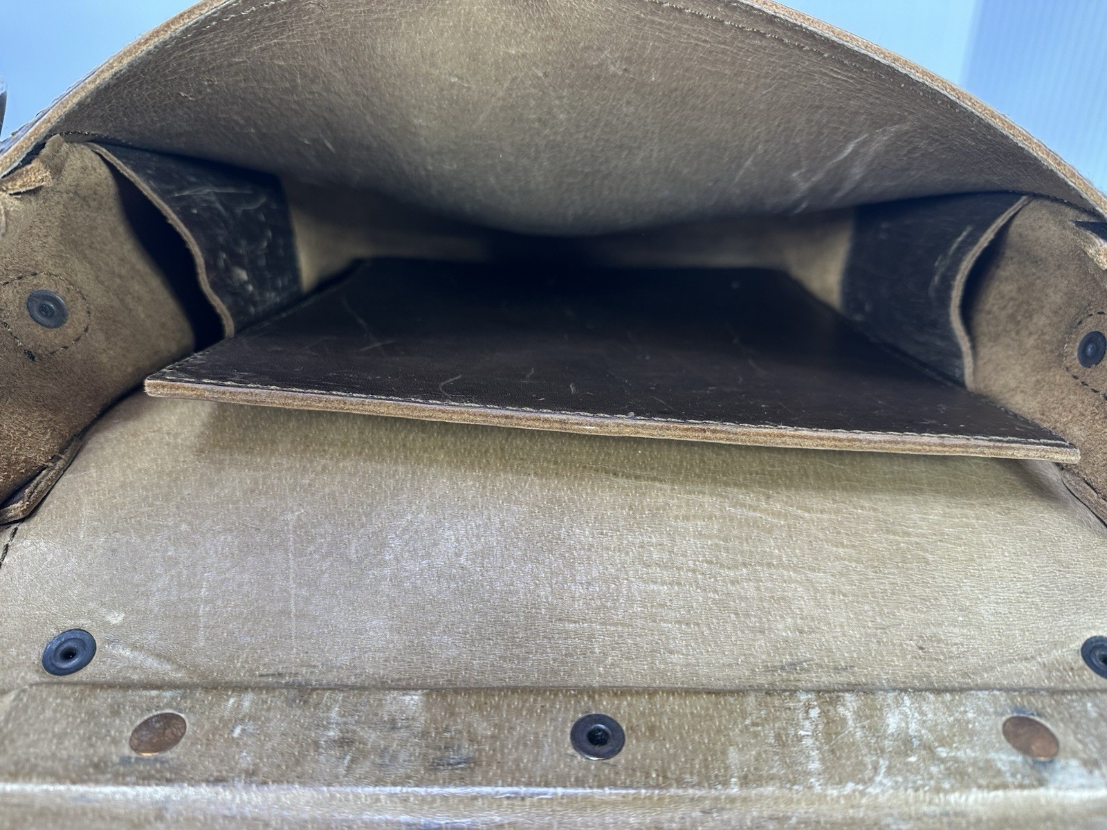 Saddleback Leather Co Briefcase Messenger Bag Brown Full Grain 14″x12″