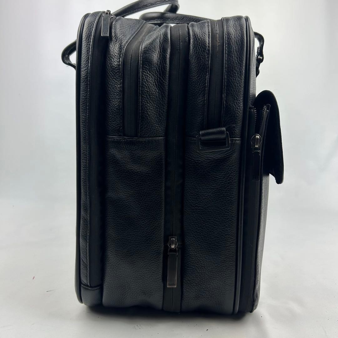 Dunhill Abilities Black Leather 2Way Business Briefcase 42cm