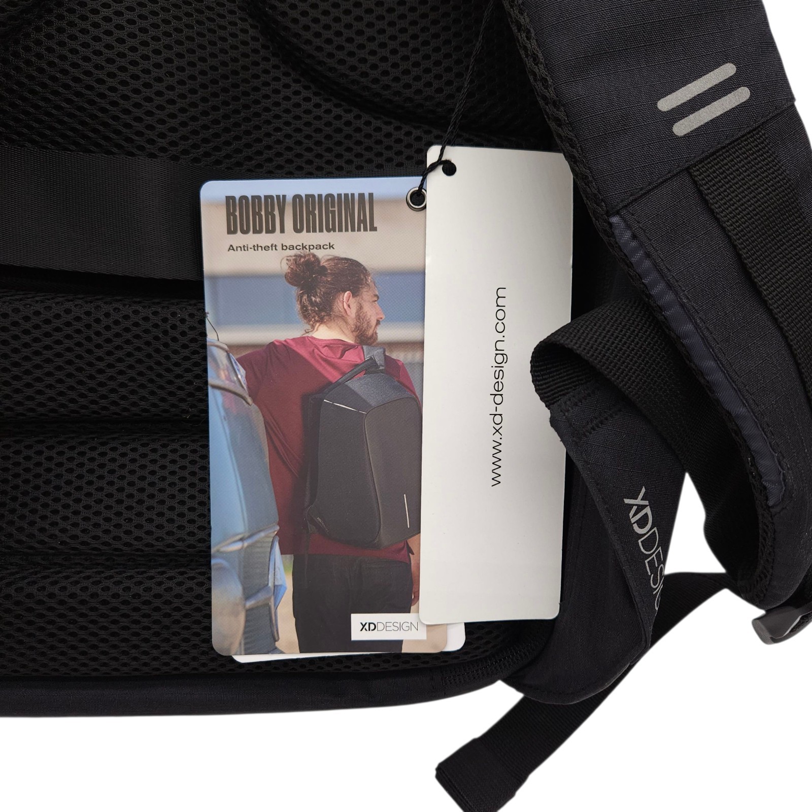 XD Design Bobby Original Anti-Theft Backpack Black USB Port 15.6″ Laptop Bag New