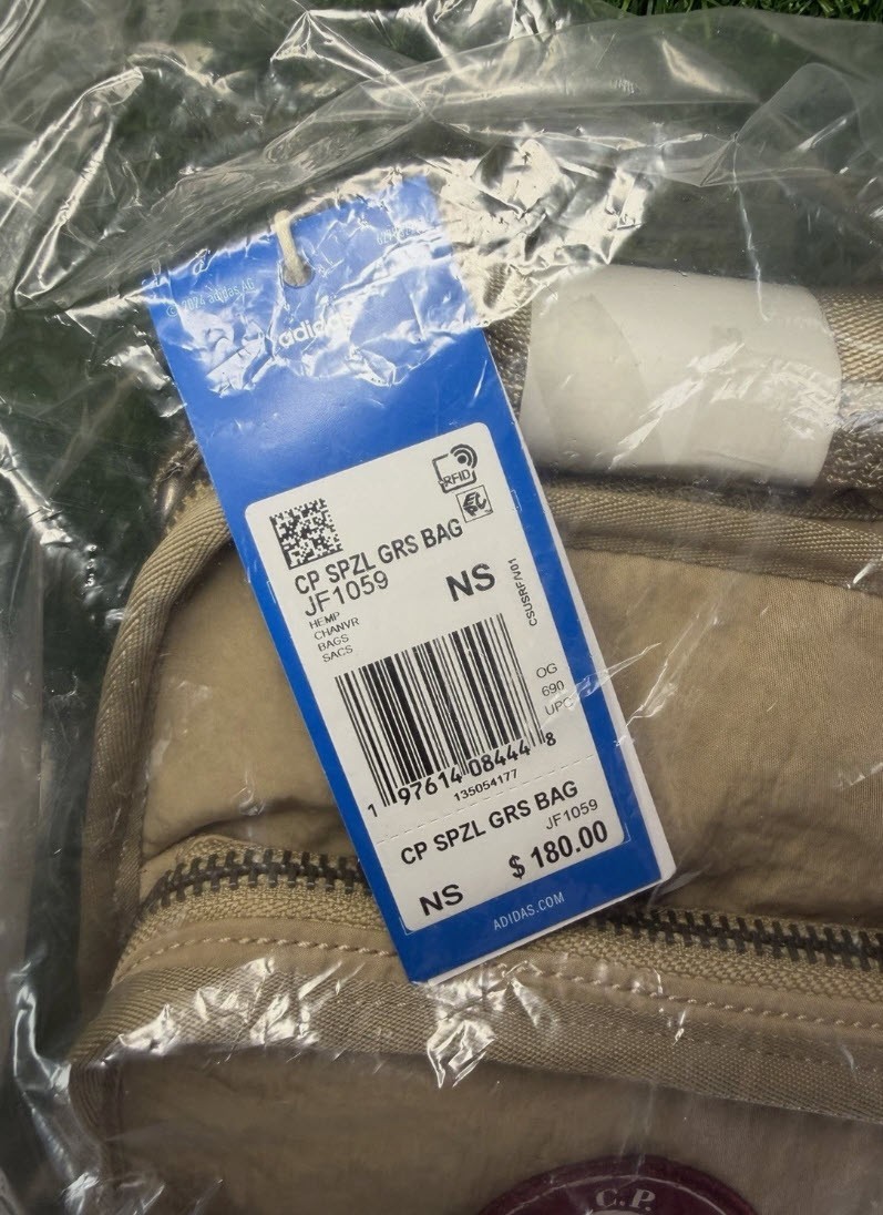 Adidas x C. P. Company SPZL Grisdale Bag Beige Solid Crossbody Unisex Adults