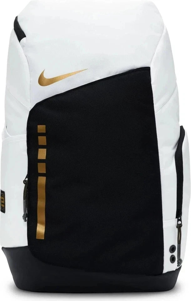 Nike Hoops Elite Pro Backpack 32L White Gold DX9786-100 For Gym/ Sport/Travel