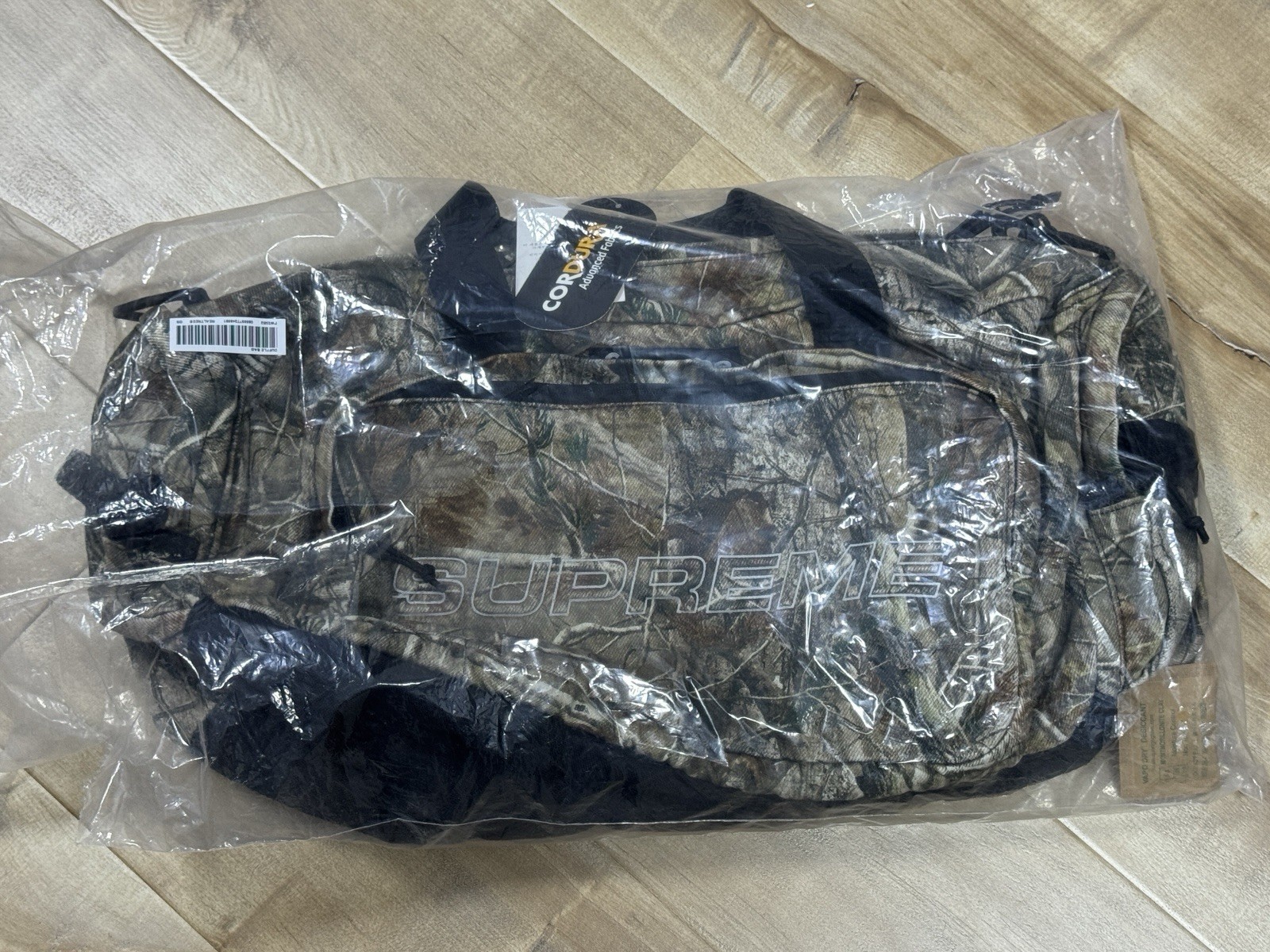 New Supreme FW25 Denim Duffle Bag Realtree AP Camo