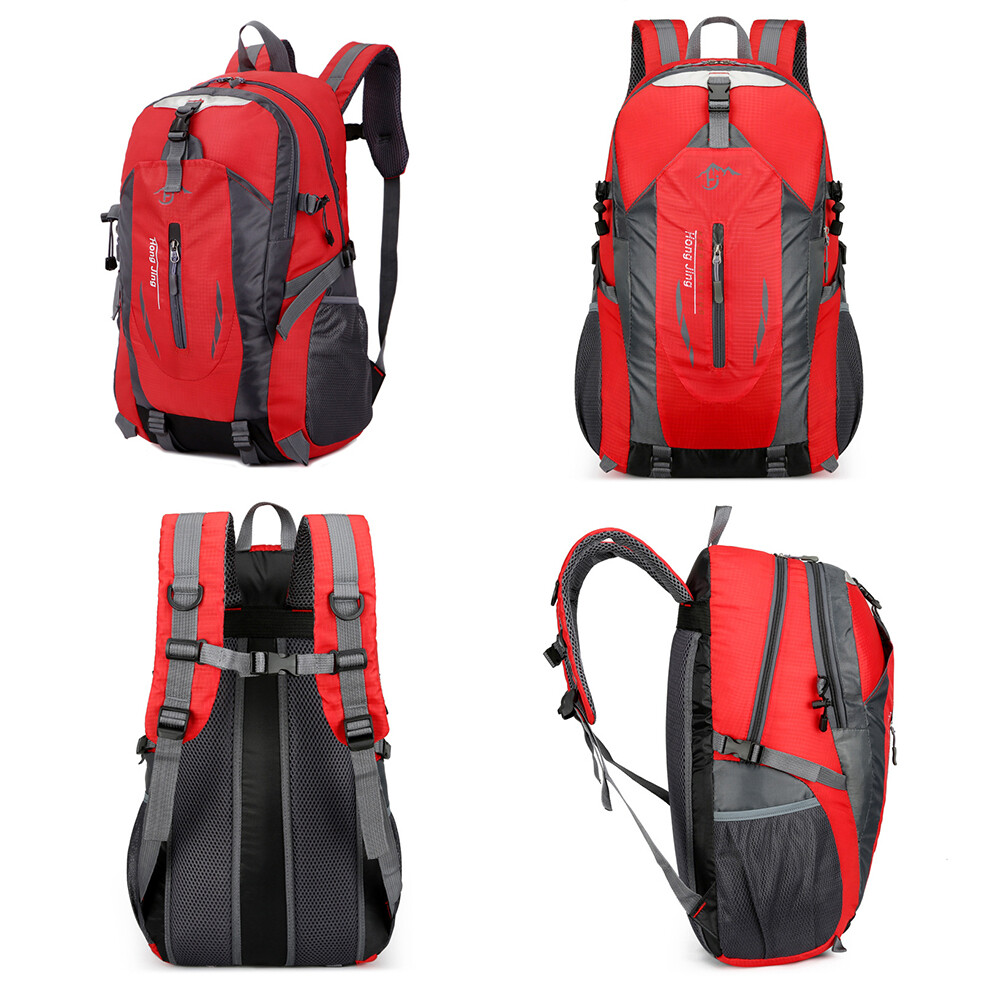 40L Nylon Travel Backpack Waterproof Outdoor Rucksack Men Camping Hiking Bag