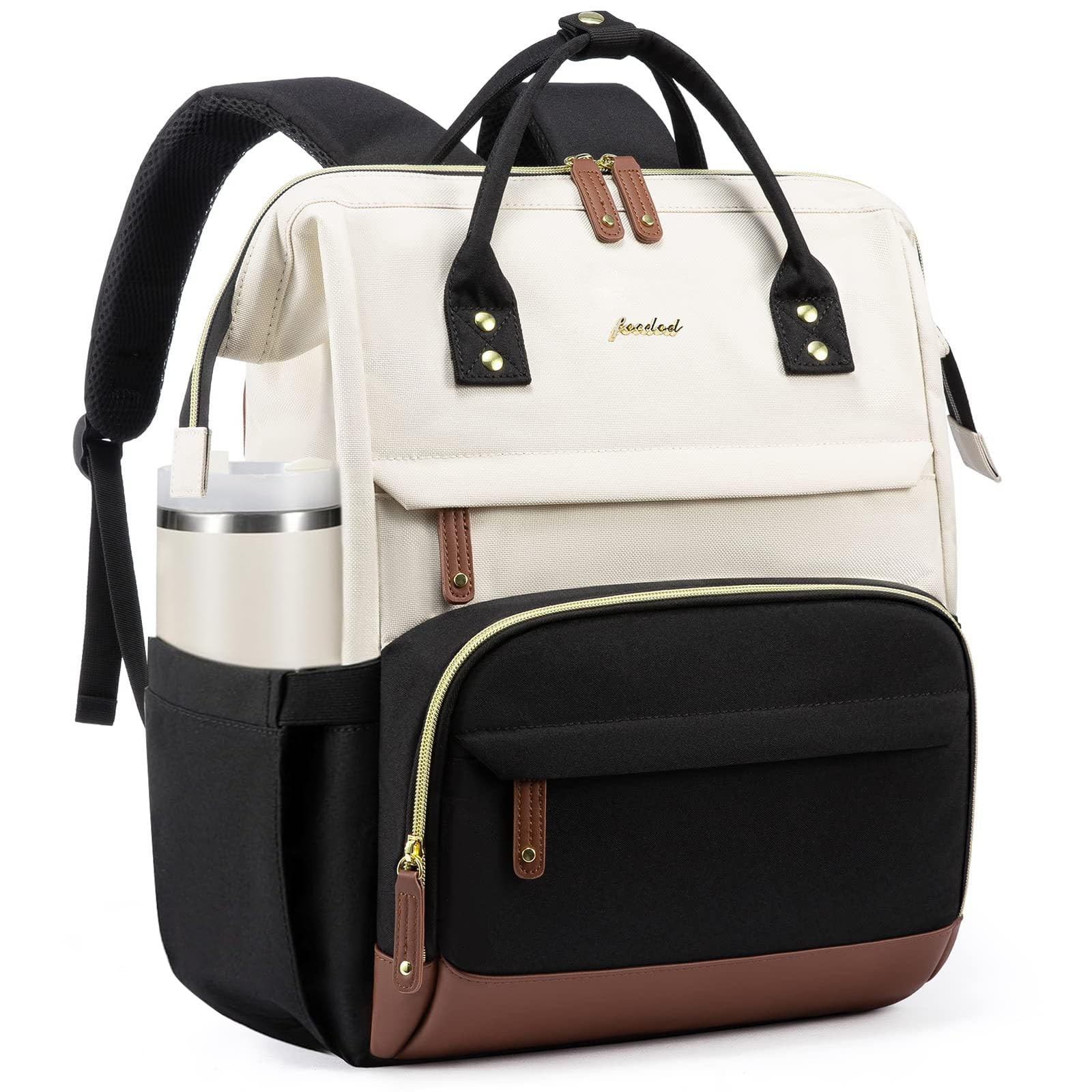Focdod Backpack for Women 17 Inch Laptop Backpack Work Business Backpacks Pur…