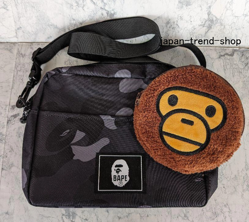 BAPE KIDS A Bathing Ape CAMO Shoulder Bag & Milo Pochette Set AUTUMN WINTER 2022