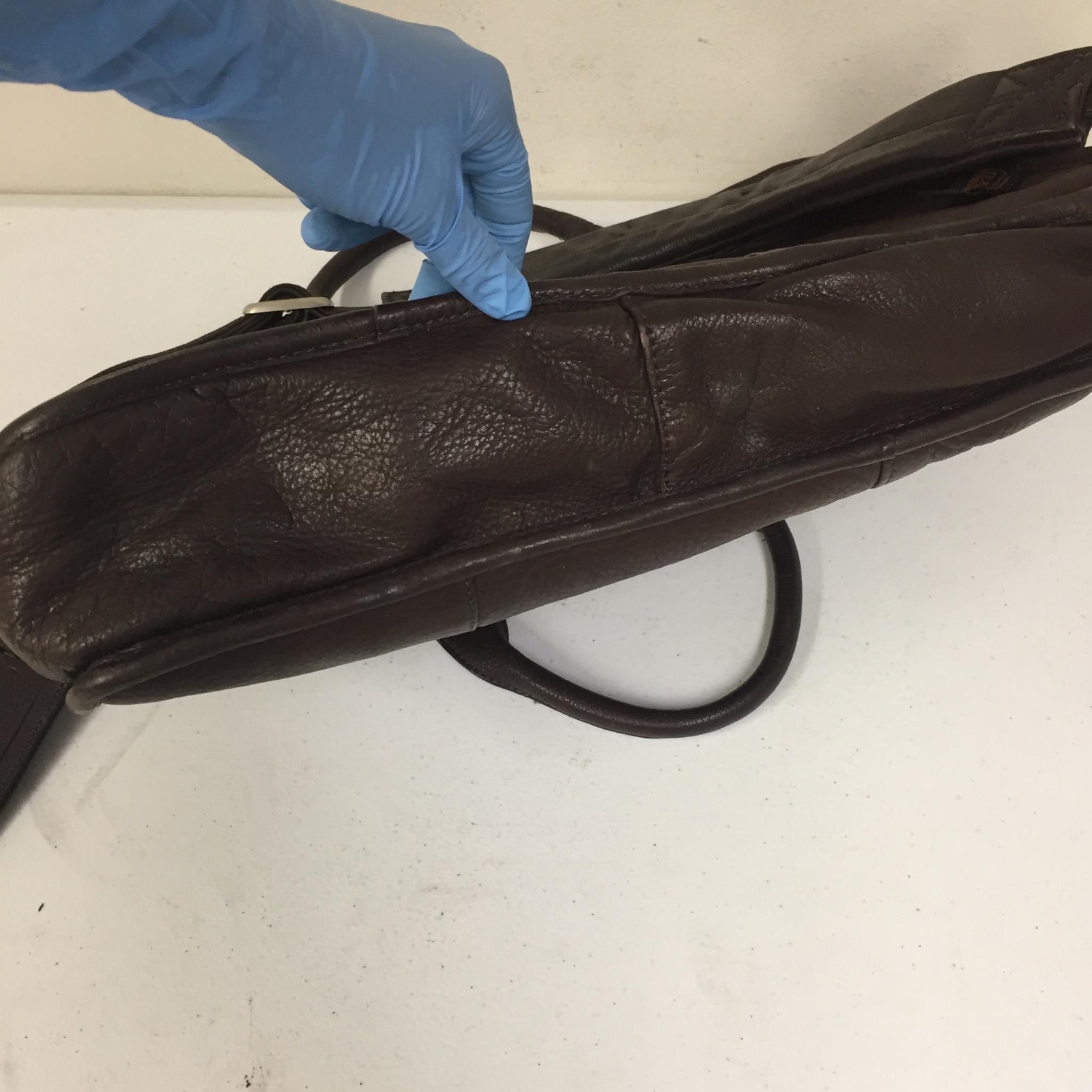 Canyon Outback Brown Leather Over Shoulder Laptop Bag