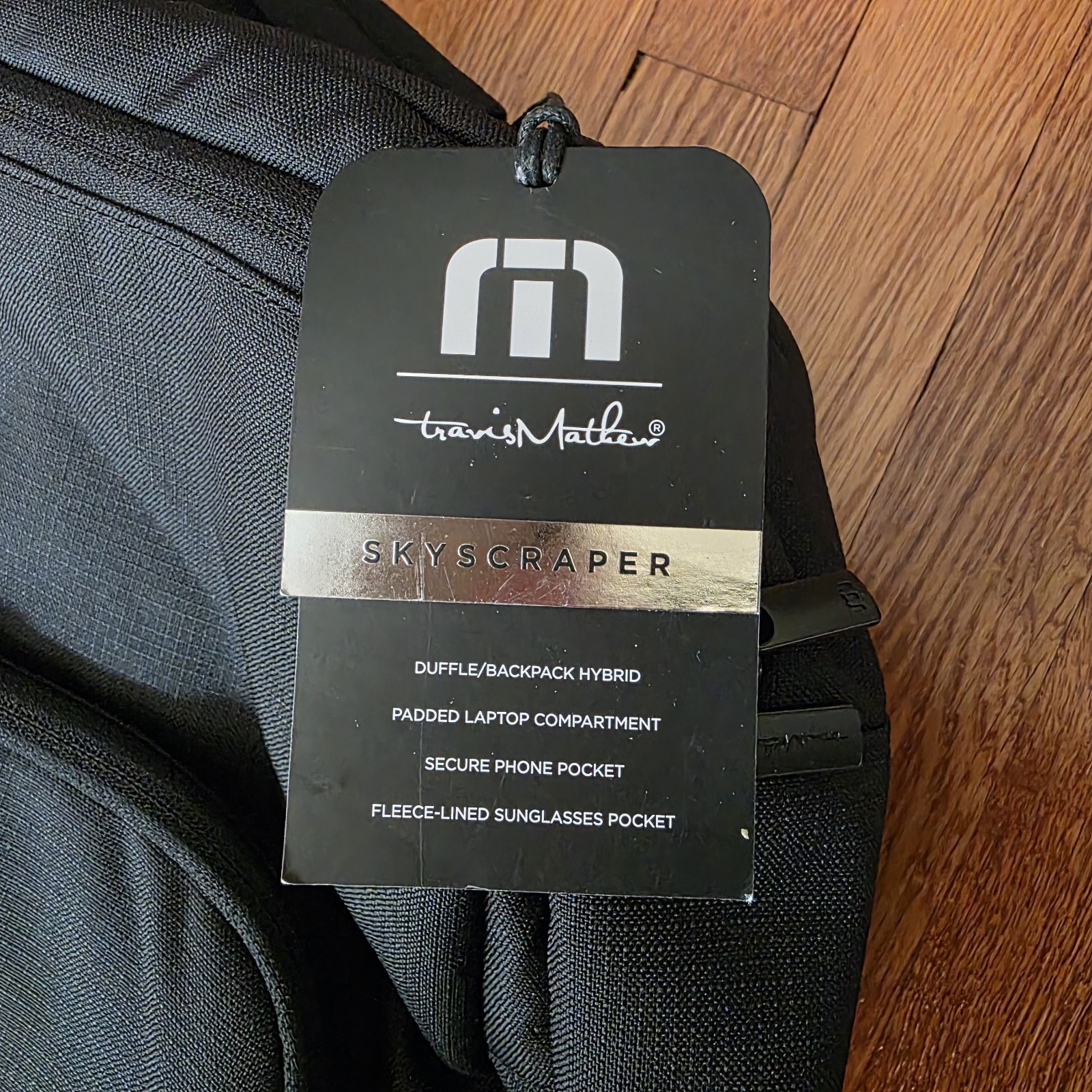 Black Travis Mathew Skyscraper Backpack New Duffle/Backpack 7.1 x 12.6 x 19.5in