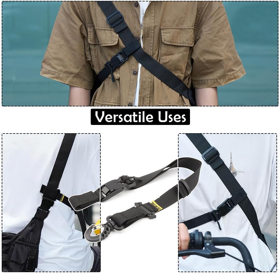 1 Pack Messenger Bag 3 Point Belt with Magentic Quick Release Buckle Stabilit…