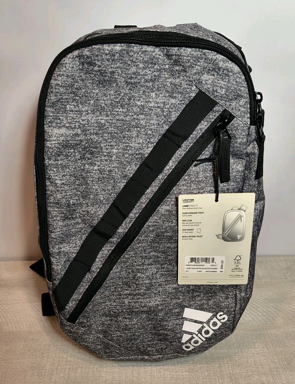 Adidas / PRIME SLING BACKPACK / Full Size Large / 5156565 / lifetime warranty