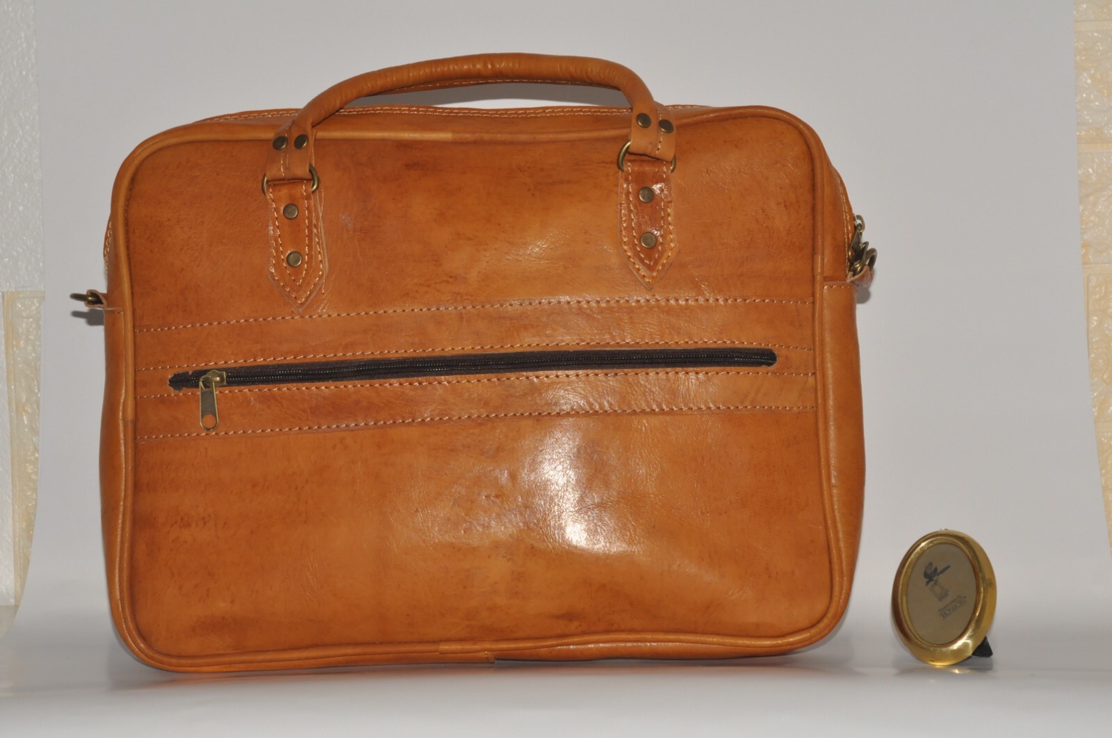 Leather document holder, Leather briefcase,Laptop briefcase,moroccan leather bag