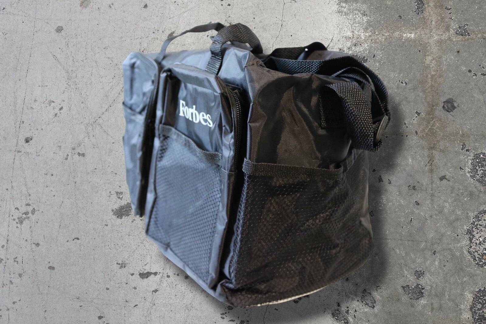 FORBES CAPITALIST TOOL Small Wall Street Finance Banker Black 14″ Duffle Gym Bag