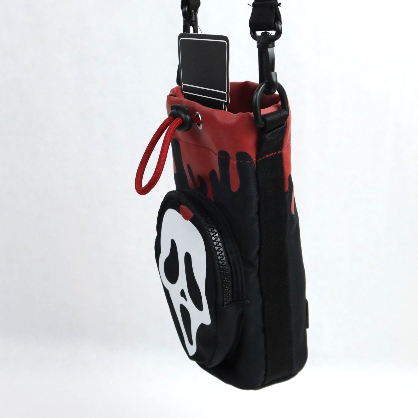 Scream Ghost Face Mask Water Bottle Sling Bag Glow in the Dark Pocket Blood