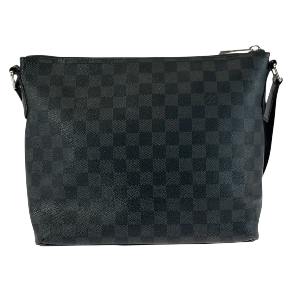 LOUIS VUITTON Damier Graphite Mick PM N41211 Shoulder Bag Black SilverHardware