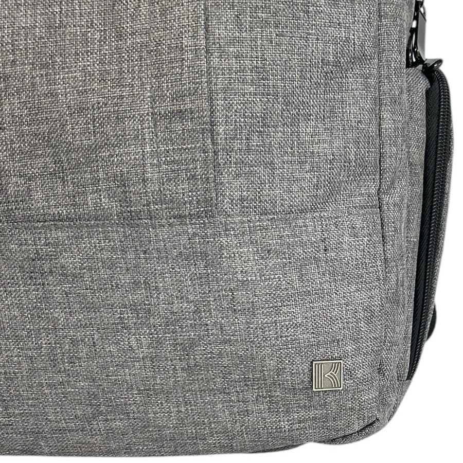 Kapston Pierce Carbyne Backpack Gray Black Sleek Modern Design Laptop School Bag