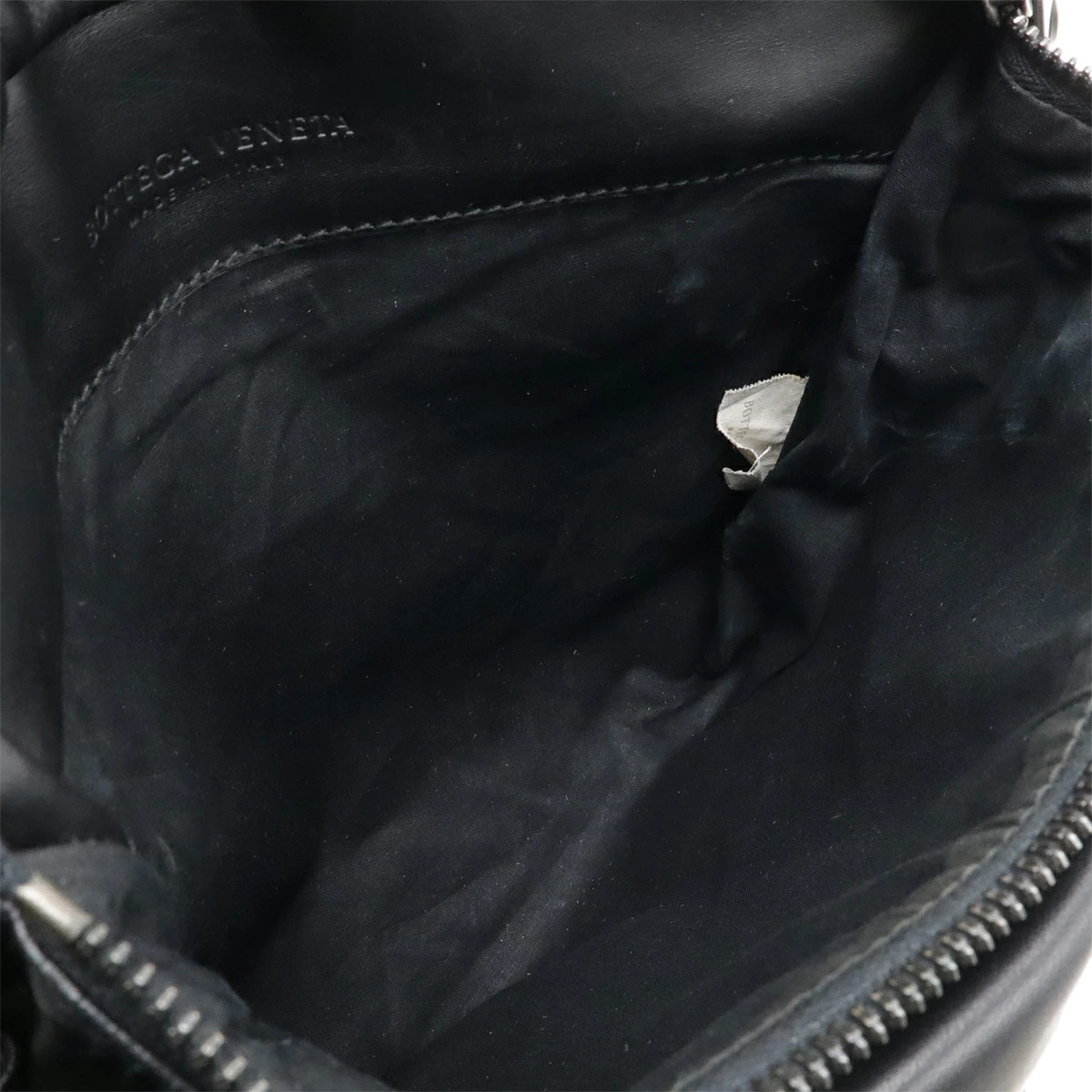 Bottega Veneta Intrecciato Belt Bag Fanny Pack Leather Black