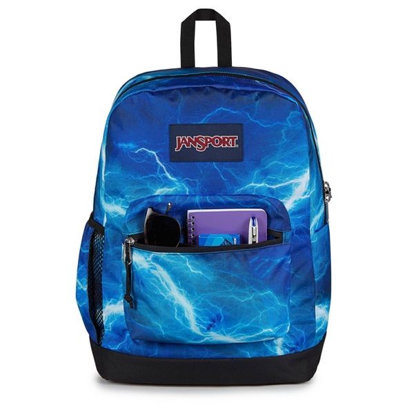 JANSPORT CROSS TOWN PLUS 17″ BACKPACK – ELECTRIC BOLTS
