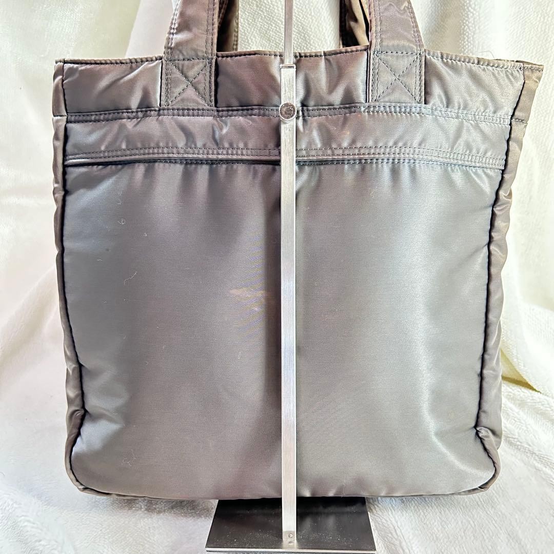 Porter Tanker Helmet Tote Bag 2-Way Expandable Silver Gray