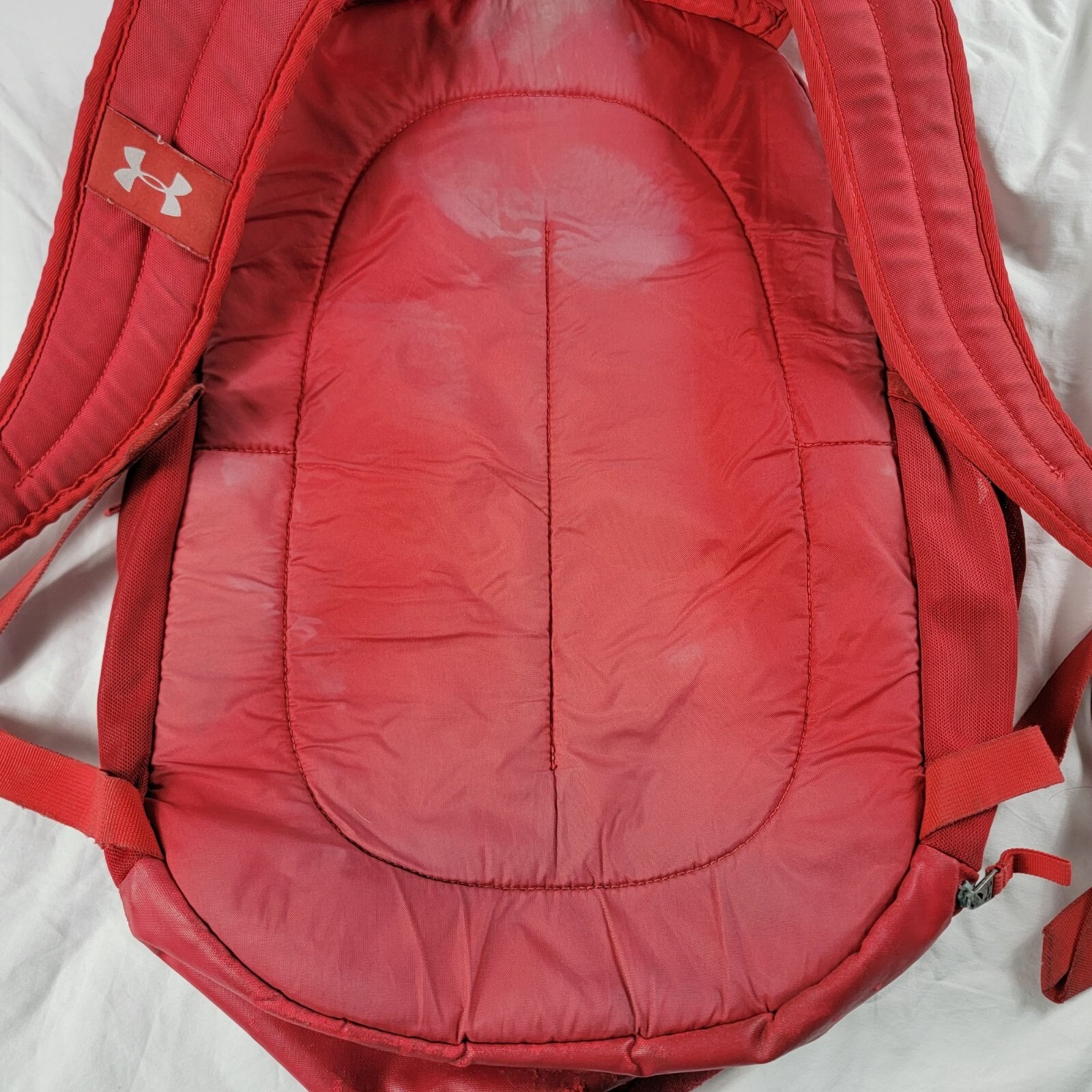 Under Armour Hustle 4.0 Red Backpack Expandable Lightweight Casual Travel