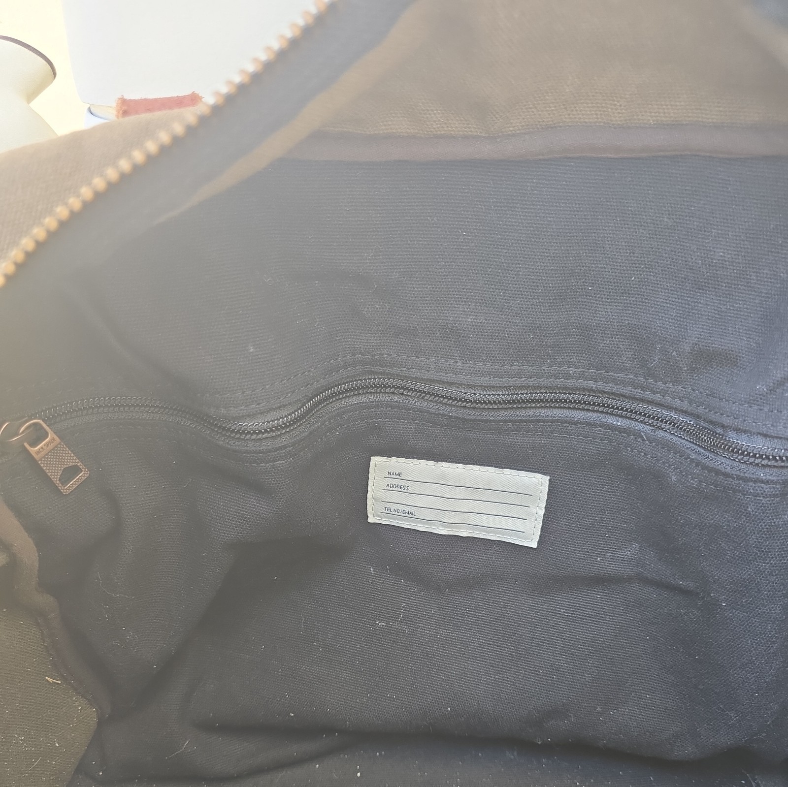 JACK SPADE canvas and leather Handbag .