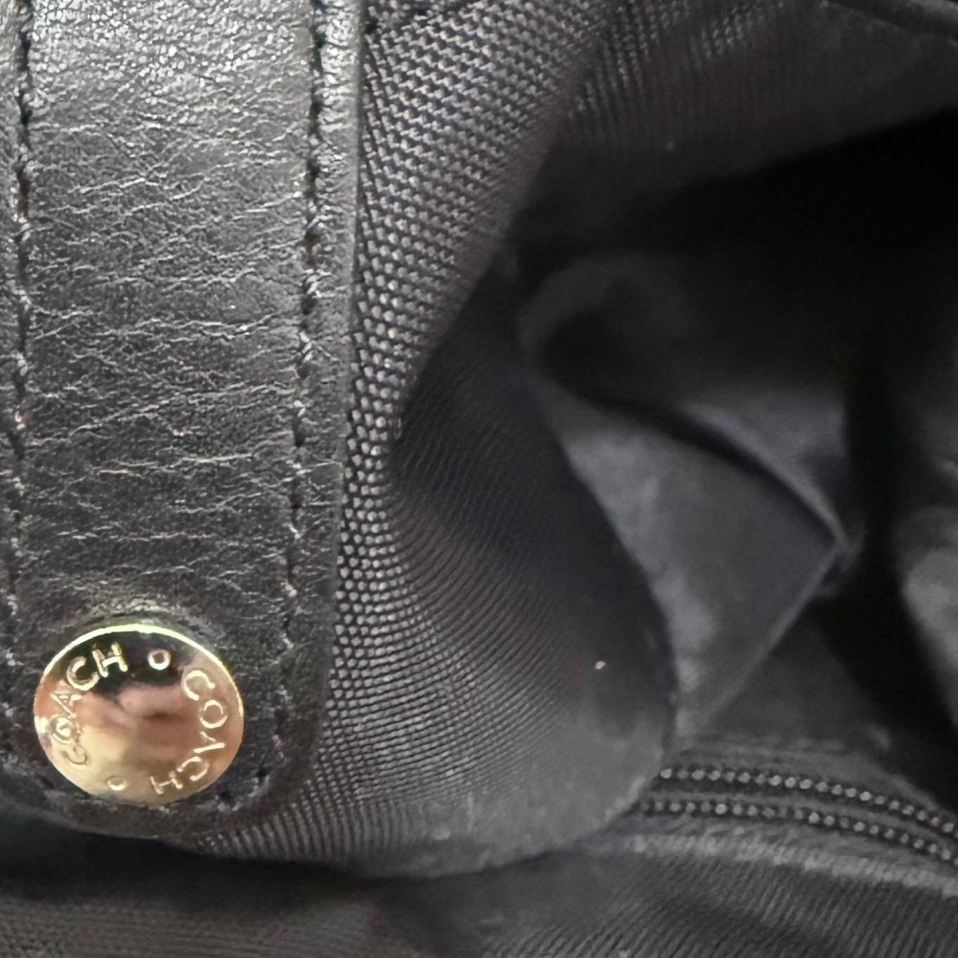 Vintage Coach C1S-5406 Black Leather Toiletry Case Dopp Kit Bag Travel Old Money